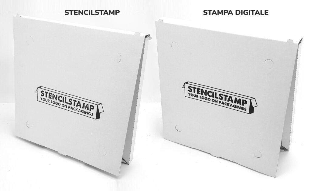 stencilstamp timbro scatole vs stampaUV stencilstamp stampa digitale
