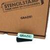 Stencilstamp Grazie - SET Icone packaging Standard