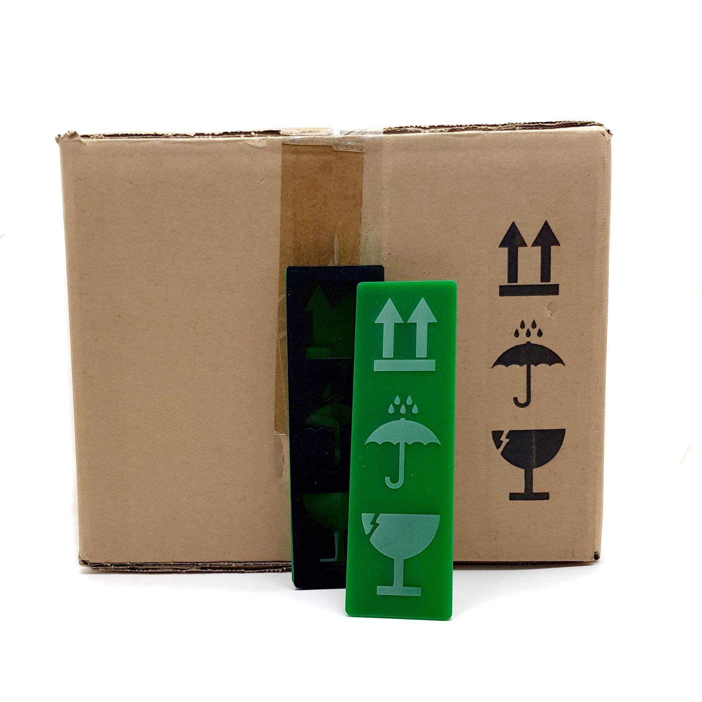 Icone simboli scatole packaging