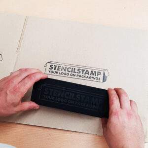 timbro stencilstamp scatole di cartone